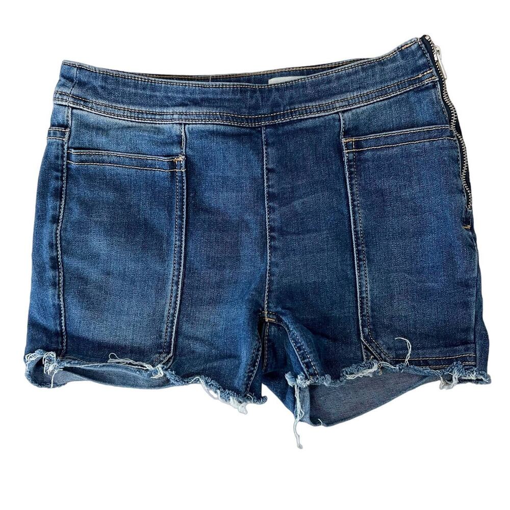 Anthropologie Pilcro Side Zip Cut Off Shorts Size 25